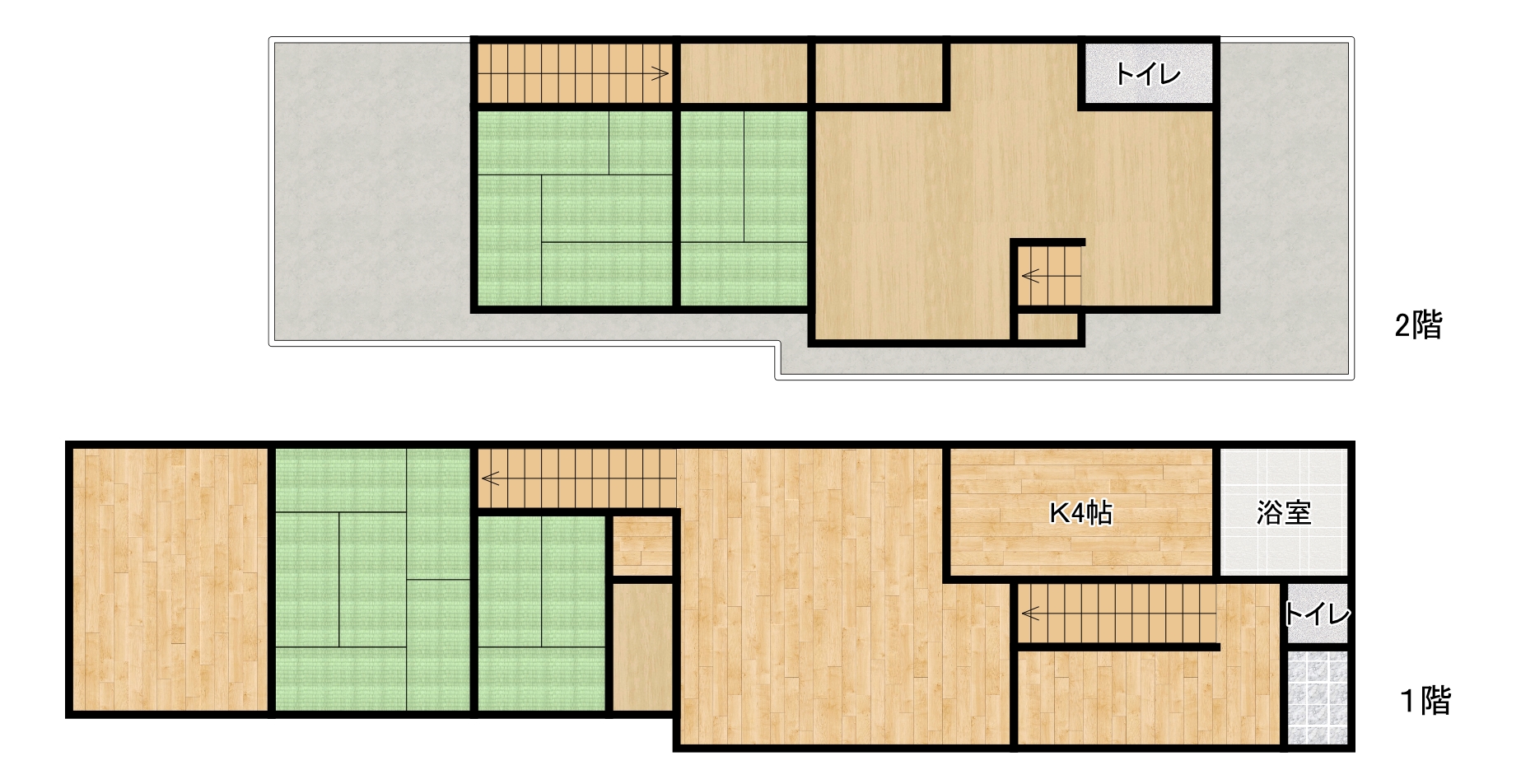 Rental House・KAZUKI間取・配置図